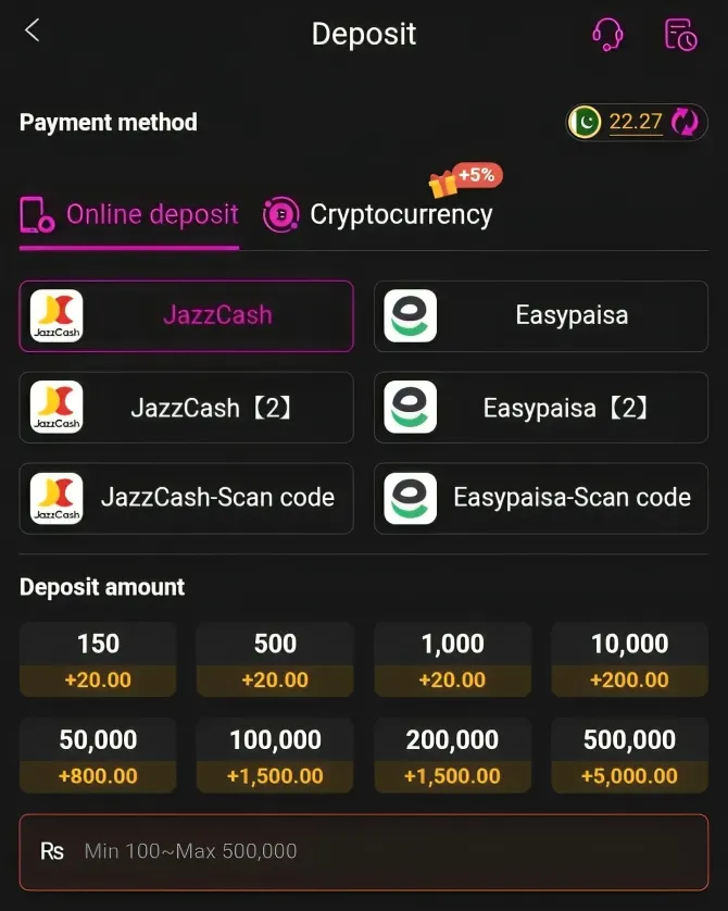 Y888 online Deposit